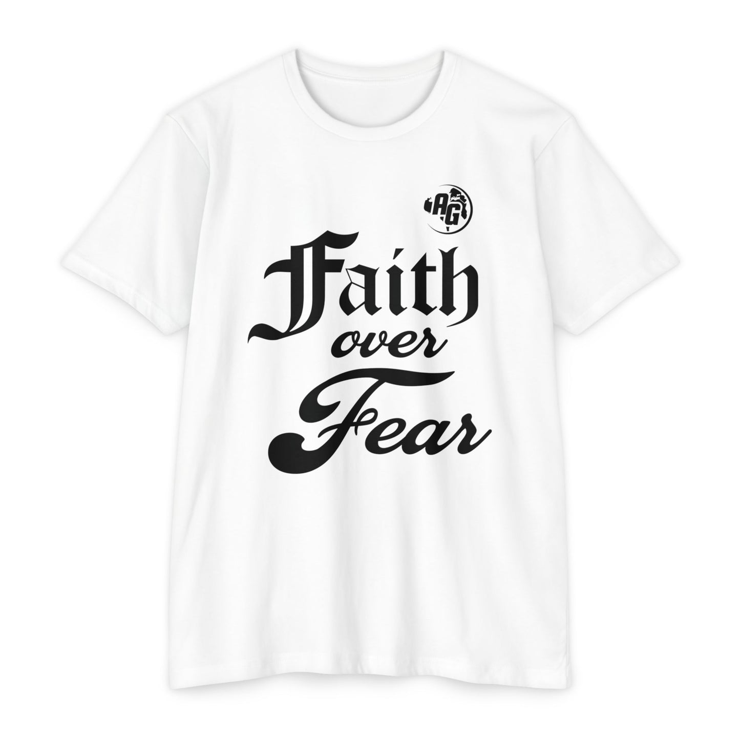 Camiseta para mujer "La fe sobre el miedo"