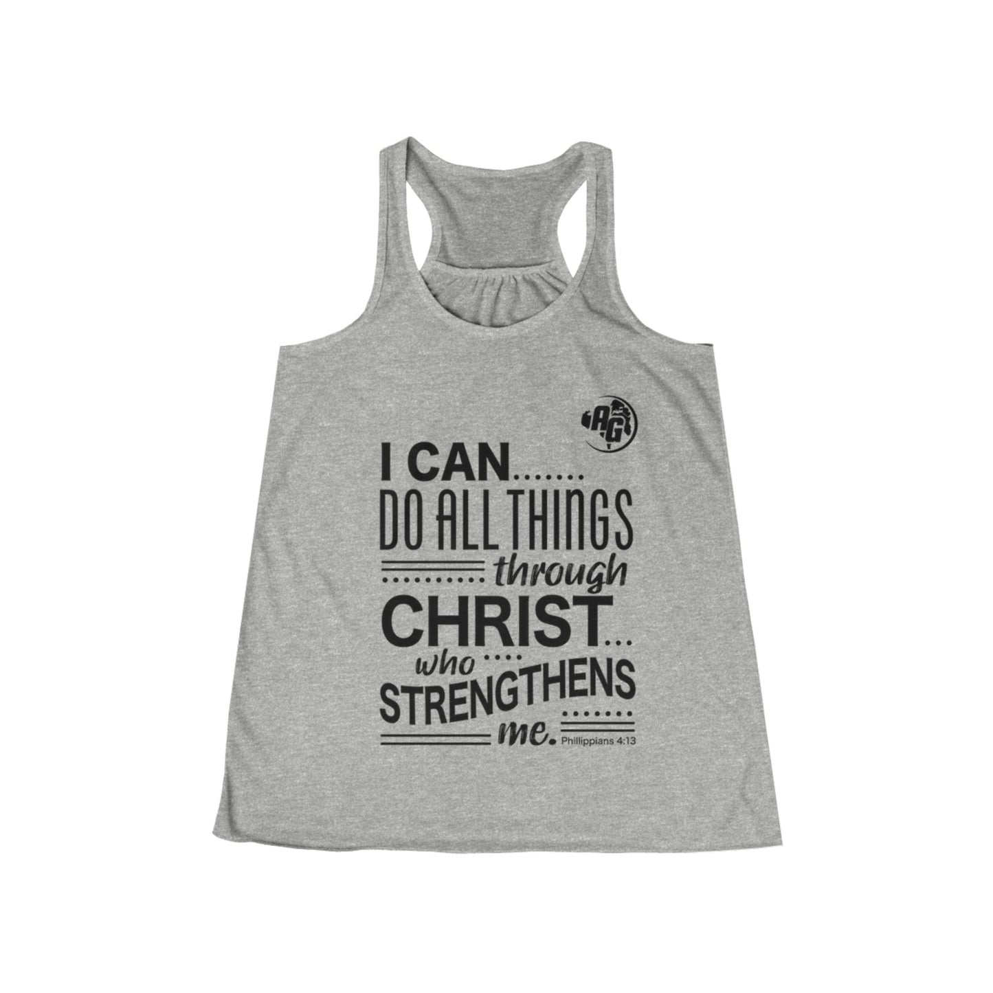 Camiseta de tirantes con espalda nadadora "Puedo hacerlo todo" para mujer