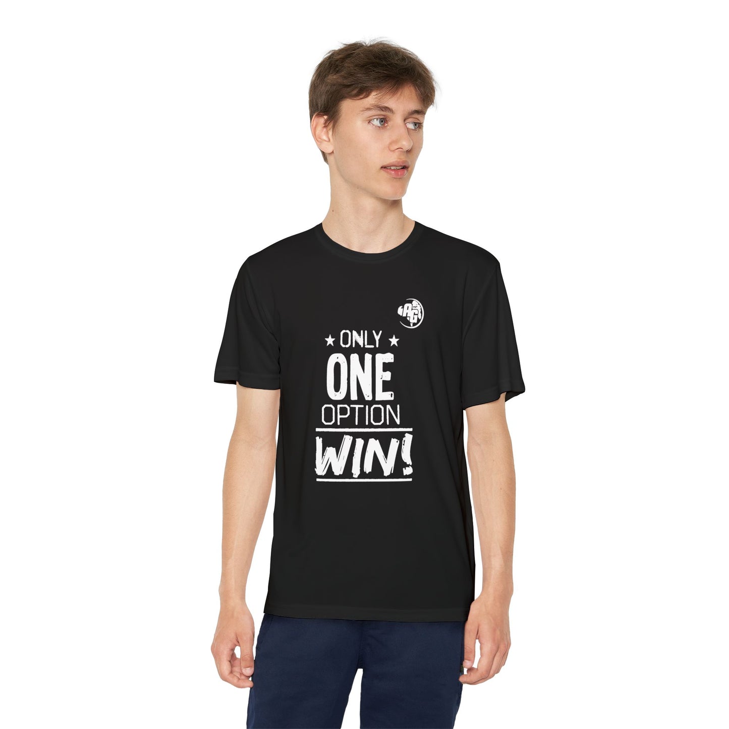 Camiseta juvenil "Solo una opción gana"