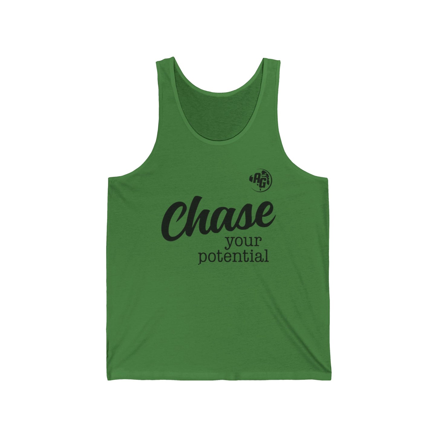 Camiseta sin mangas "Persigue tu potencial" para hombres