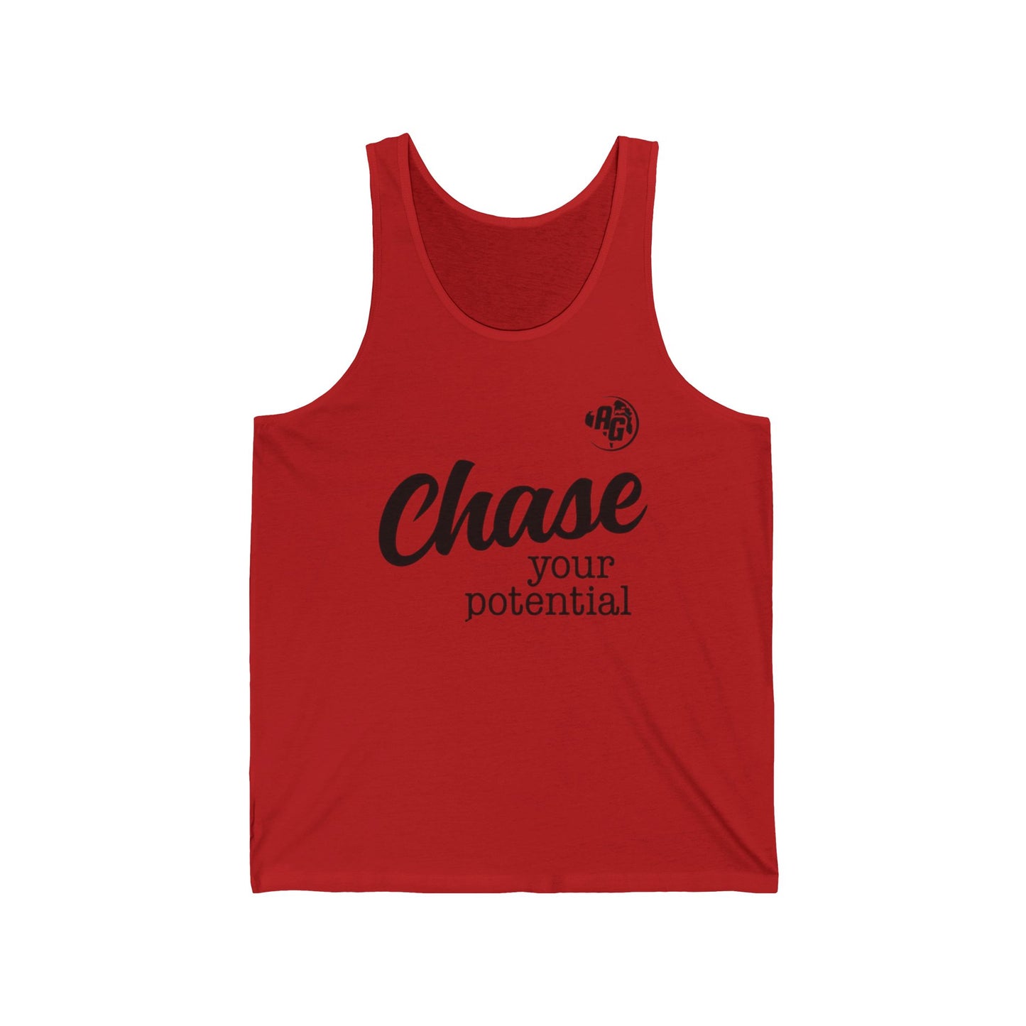 Camiseta sin mangas "Persigue tu potencial" para hombres