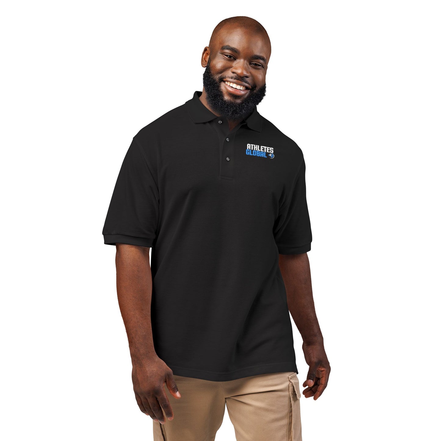 Embroidered 'Athletes Global' Polo Shirt - Athletes Global Store