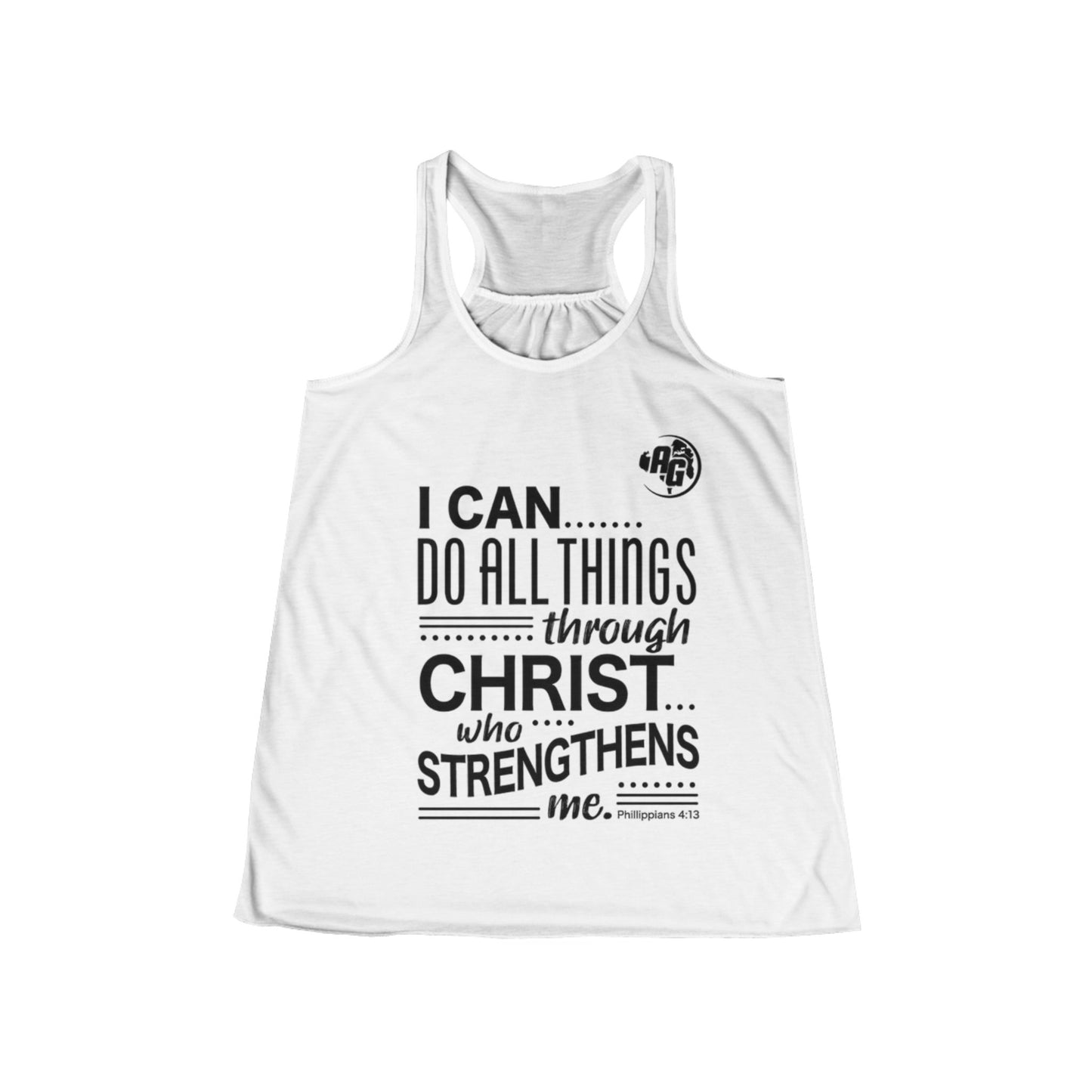 Camiseta de tirantes con espalda nadadora "Puedo hacerlo todo" para mujer