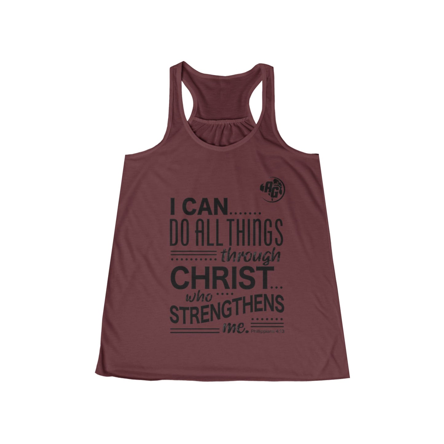 Camiseta de tirantes con espalda nadadora "Puedo hacerlo todo" para mujer