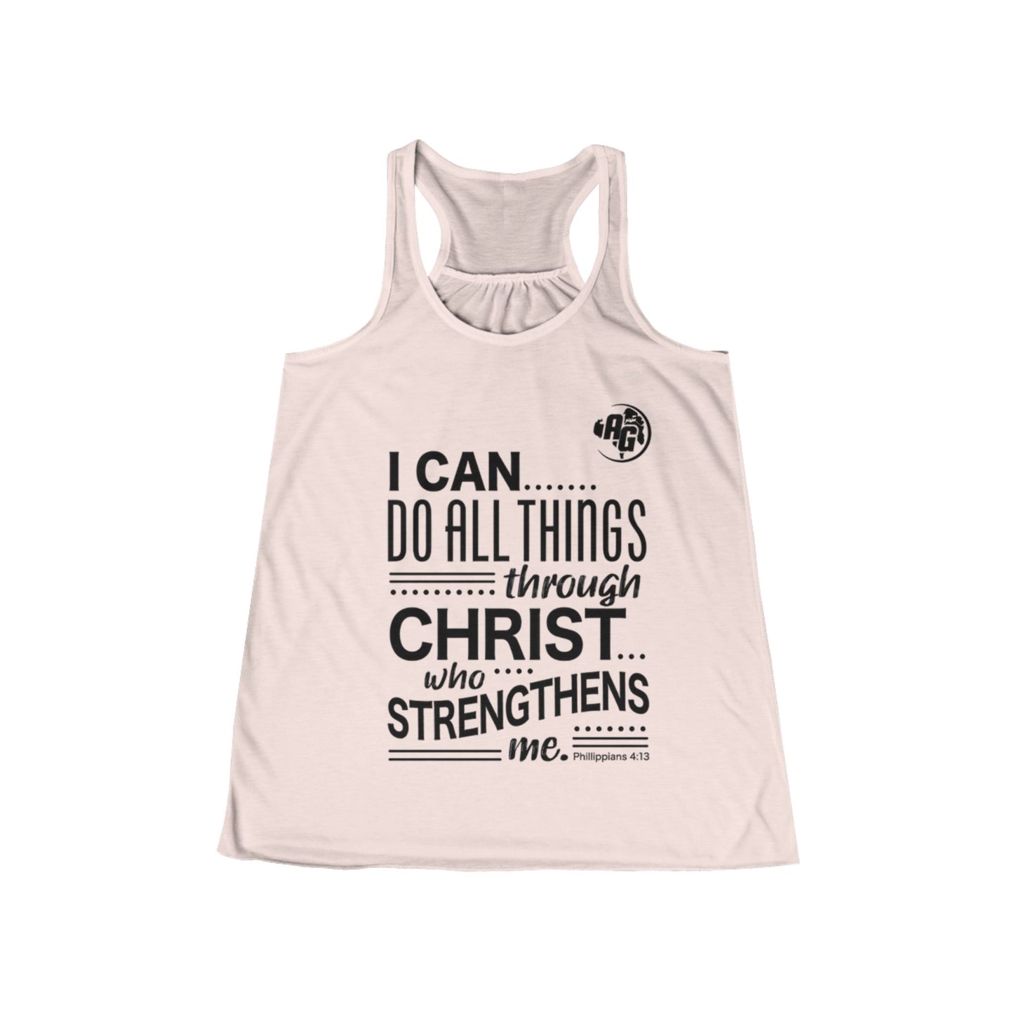 Camiseta de tirantes con espalda nadadora "Puedo hacerlo todo" para mujer