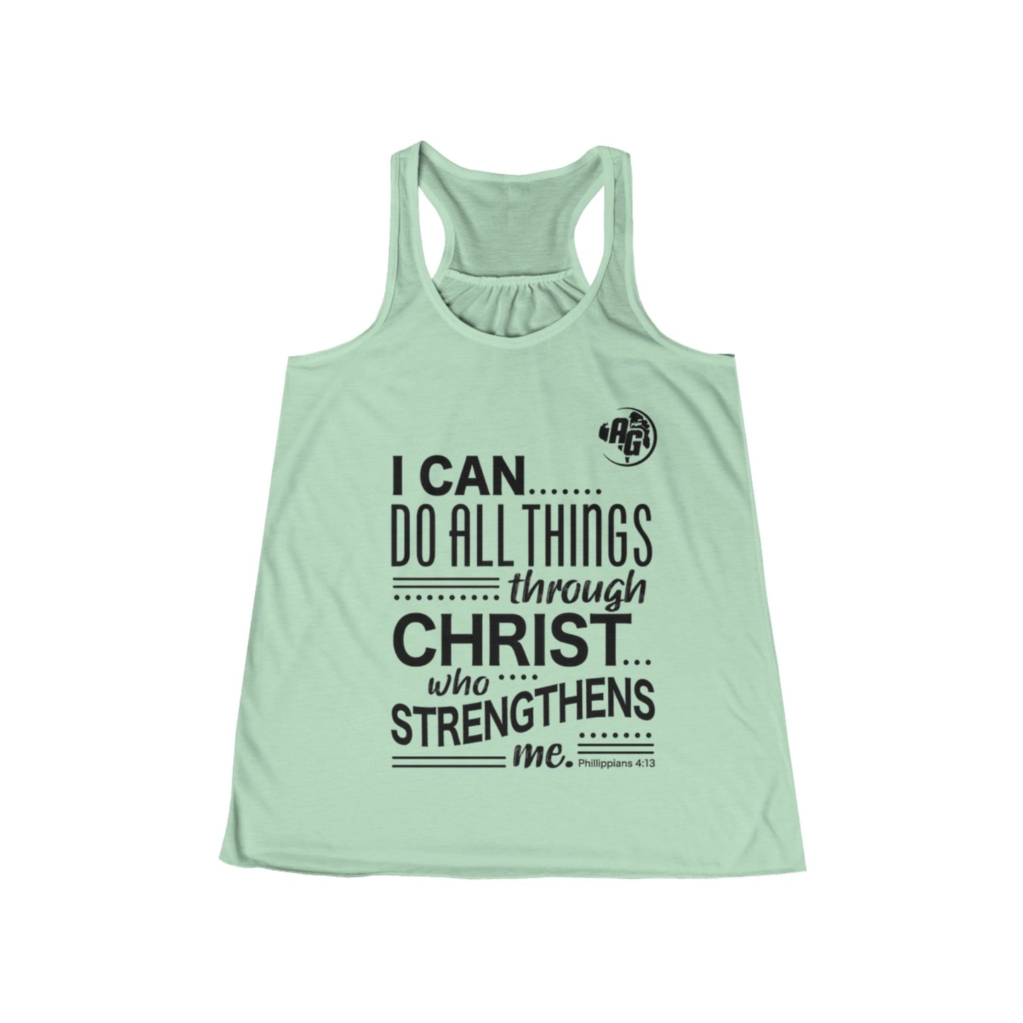 Camiseta de tirantes con espalda nadadora "Puedo hacerlo todo" para mujer