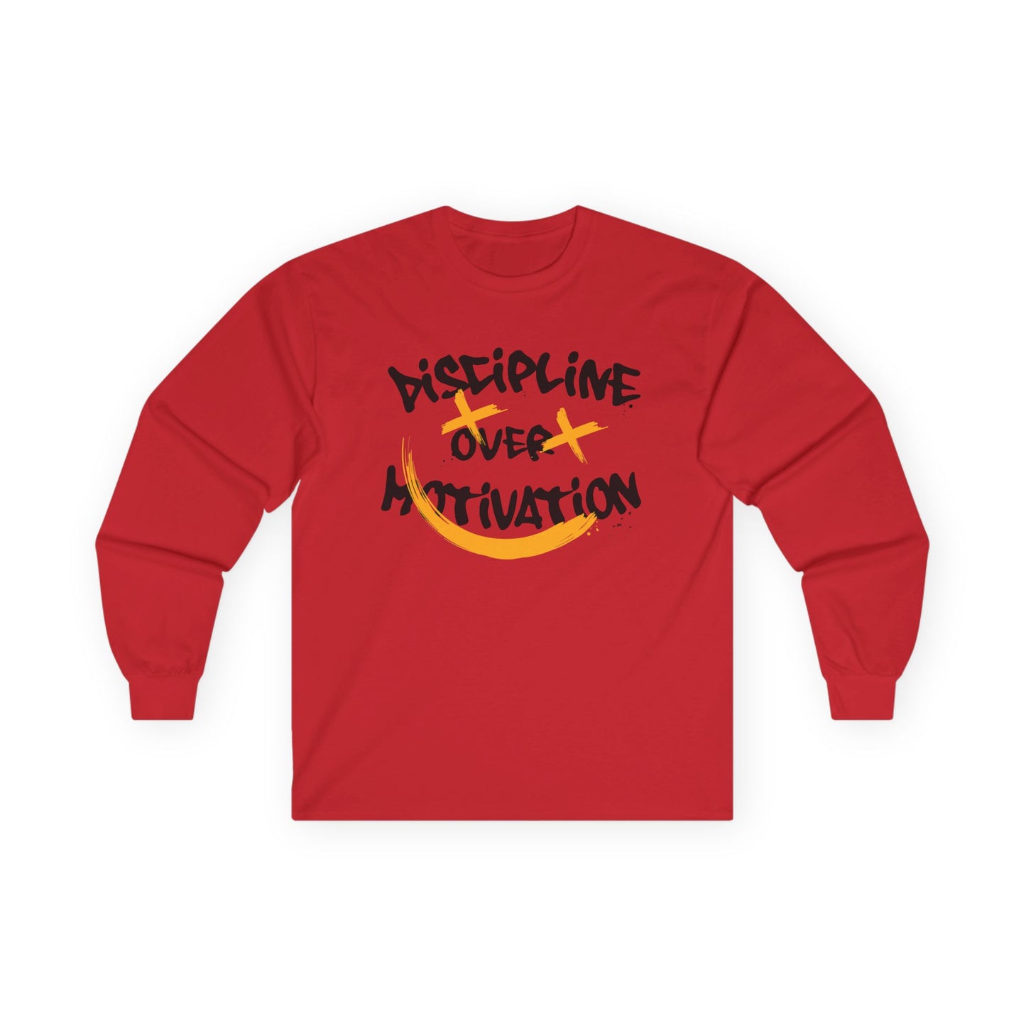Long Sleeve Tee - Discipline Over Motivation