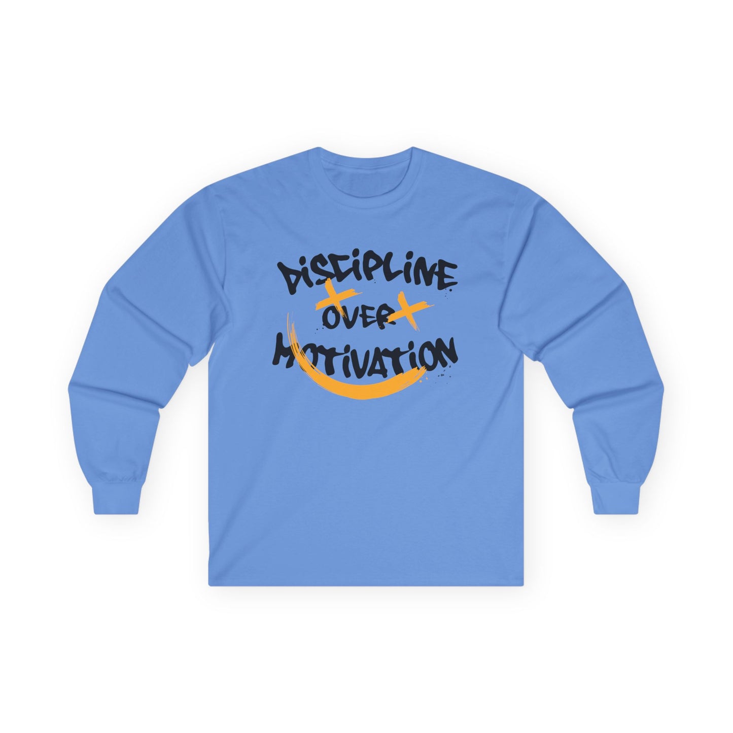 Long Sleeve Tee - Discipline Over Motivation