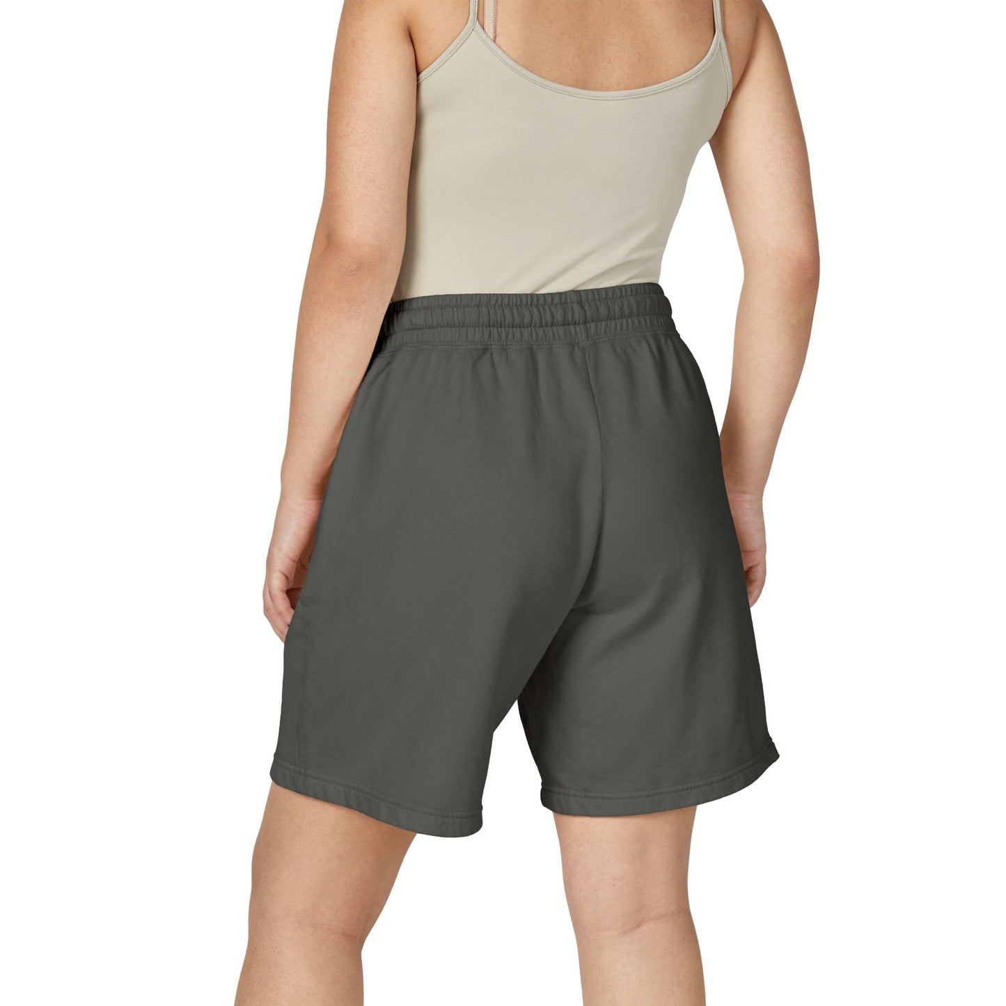 AG Fleece Sweat Shorts - White/Blue Logo