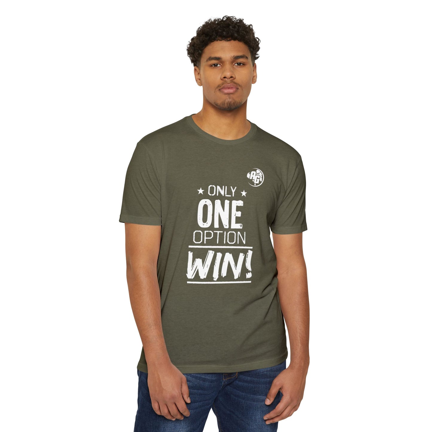 T-shirt « Hommes » : « Une seule option est gagnante ! »