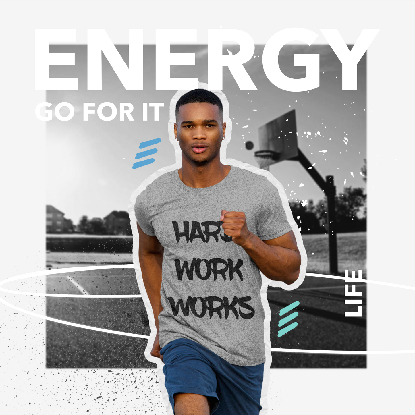 T-shirt homme « Hard Work WORKS »
