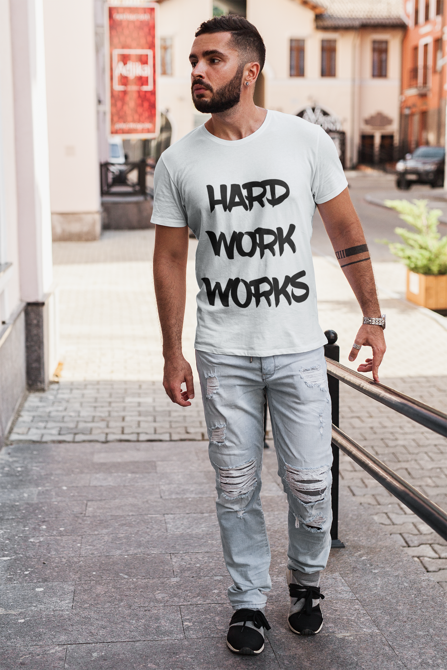 T-shirt homme « Hard Work WORKS »