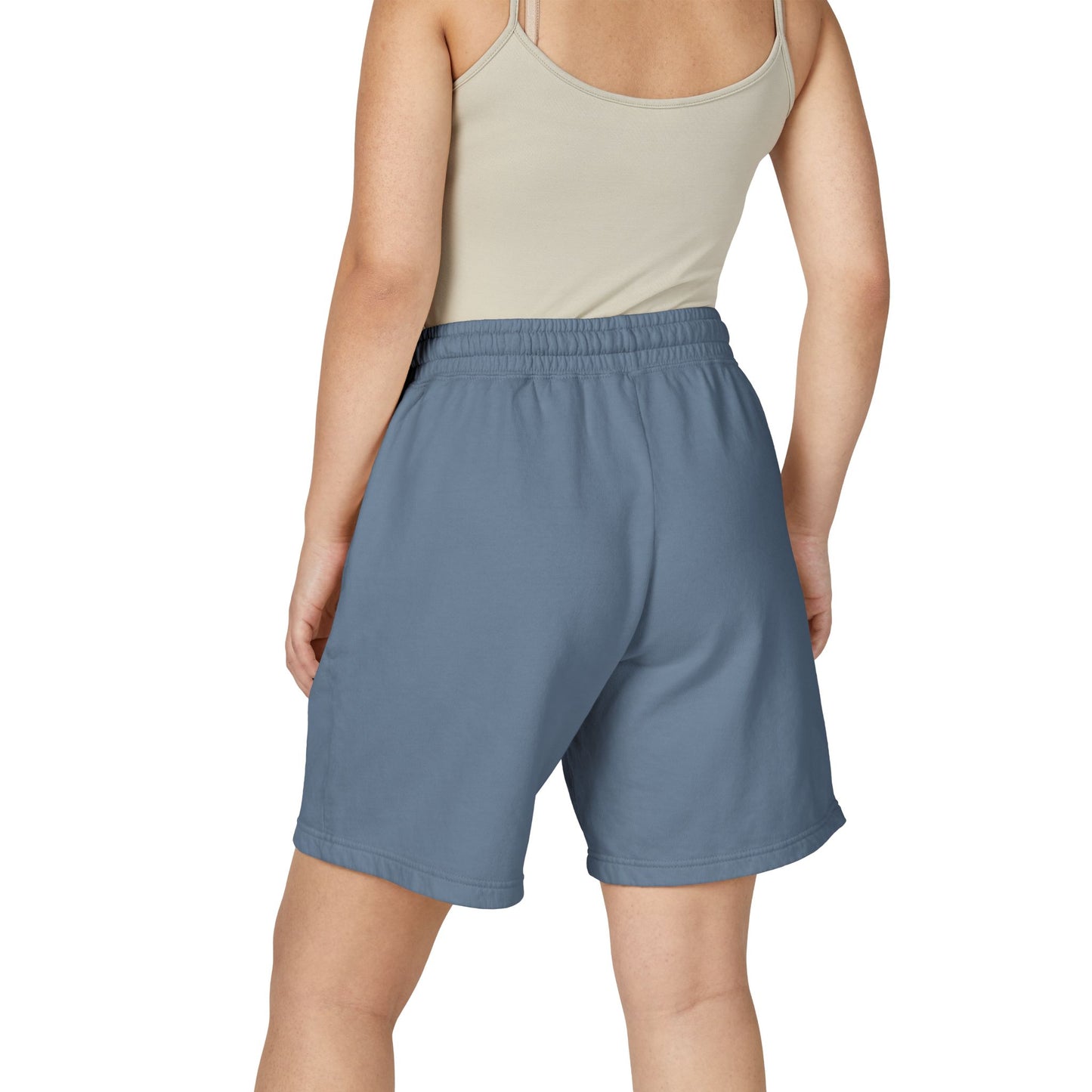 AG Fleece Sweat Shorts - White/Blue Logo