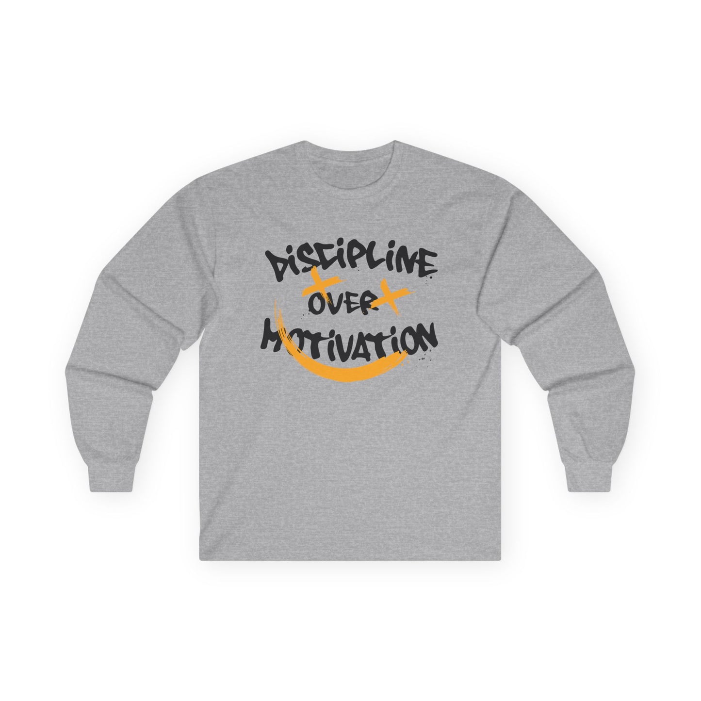 Long Sleeve Tee - Discipline Over Motivation