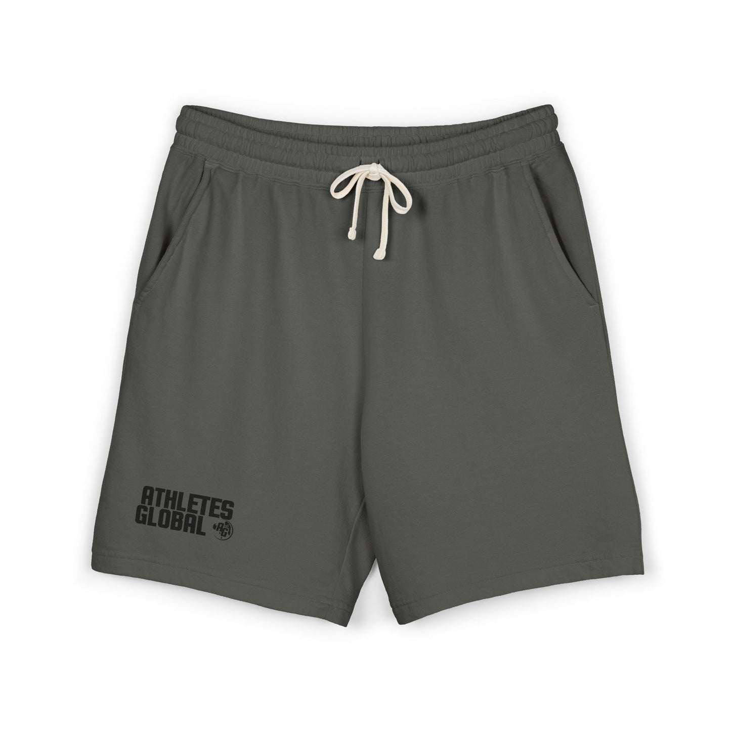 Athletes Global Fleece Sweat Shorts — Lightweight Garment-Dyed Athletic Lounge Shorts