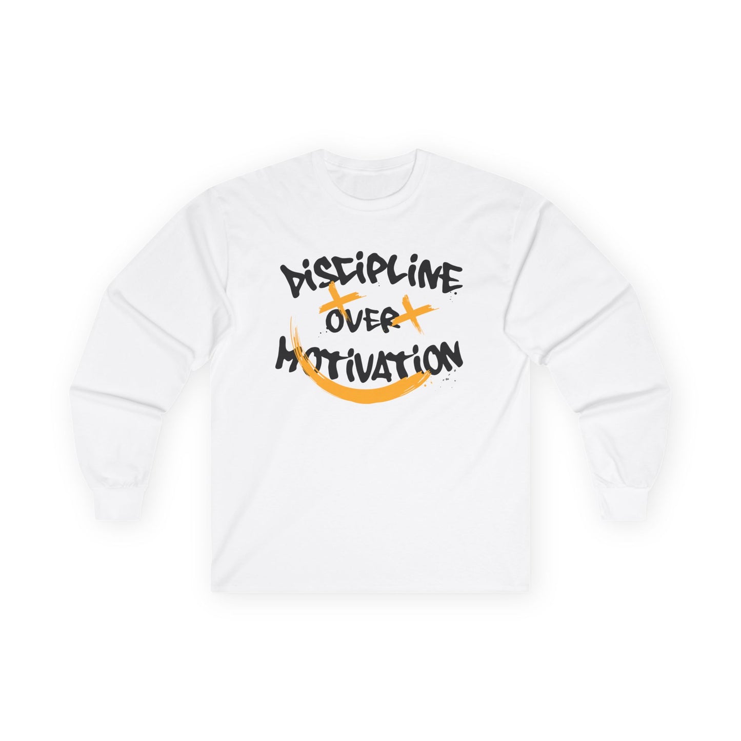 Long Sleeve Tee - Discipline Over Motivation