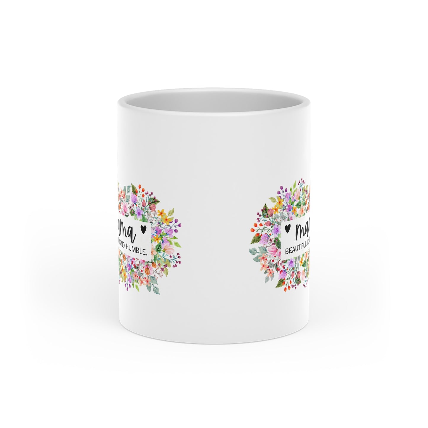 Floral Heart-Shaped Mother's Day Mug