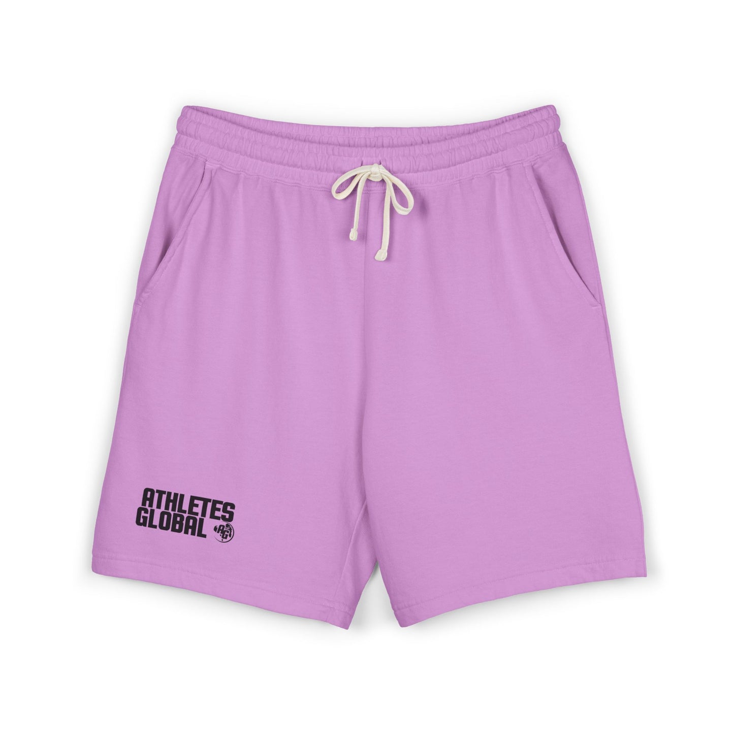 Athletes Global Fleece Sweat Shorts — Lightweight Garment-Dyed Athletic Lounge Shorts