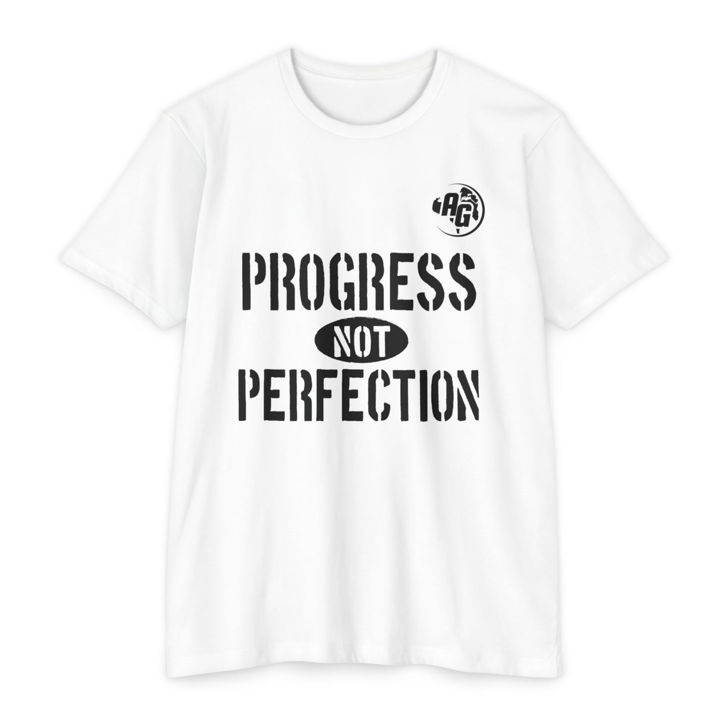 Camiseta para mujer "Progreso, no perfección"
